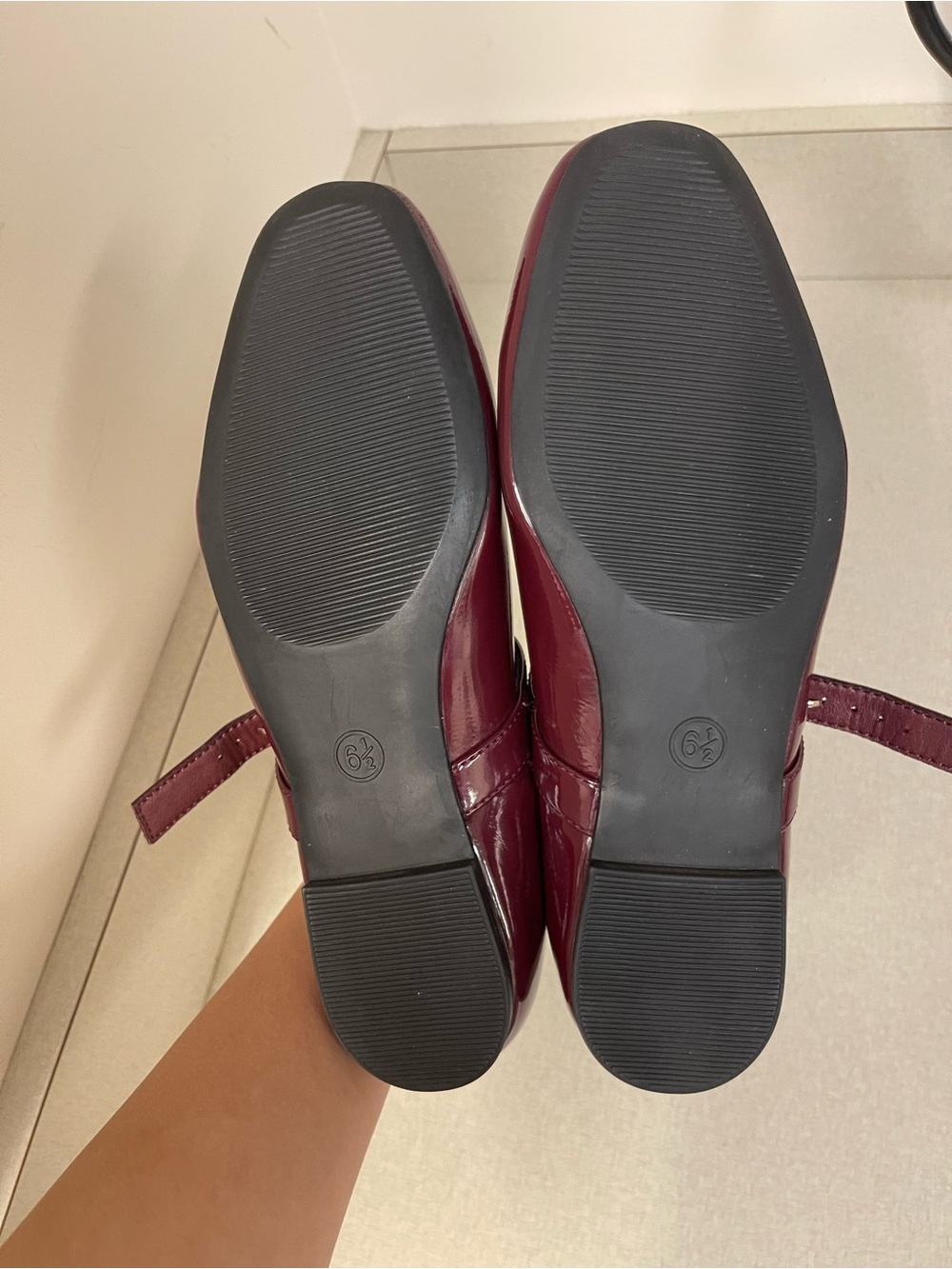 SOLD: a new day Patent Mary Jane Flats in Bordeaux Patent - Picture 10 of 10